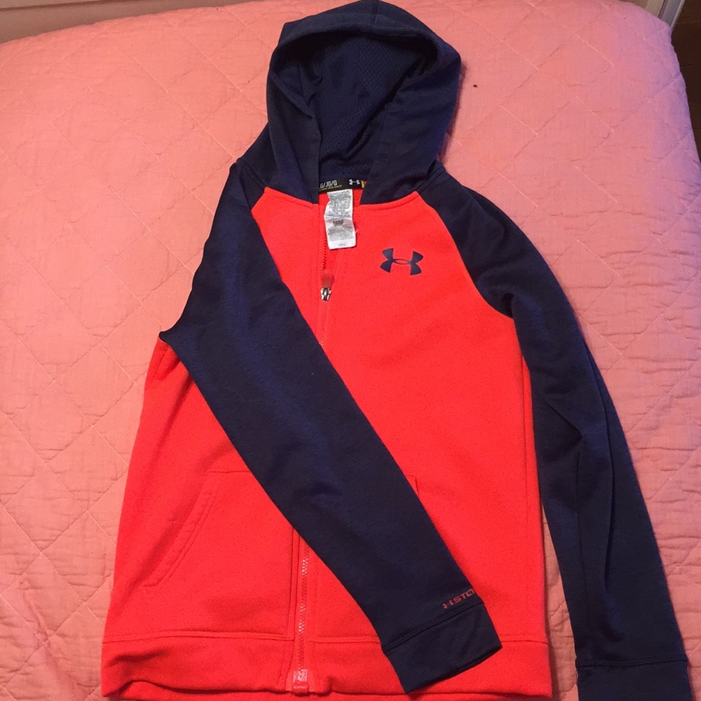 boys under armour zip up